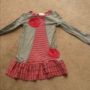 Freckles and kitty girls tunic with ruffles